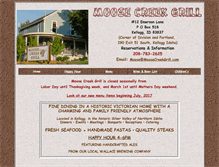 Tablet Screenshot of moosecreekgrill.com